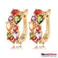 Boucles d&#39;oreilles multicolores en zircon cubique Zuggie pour femmes (CER0143)